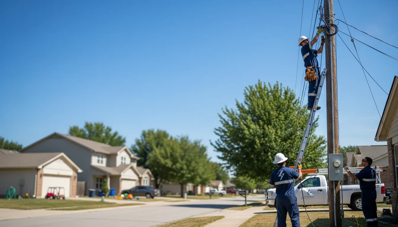 Residential electrician providing installation services in Bellefontaine, MS